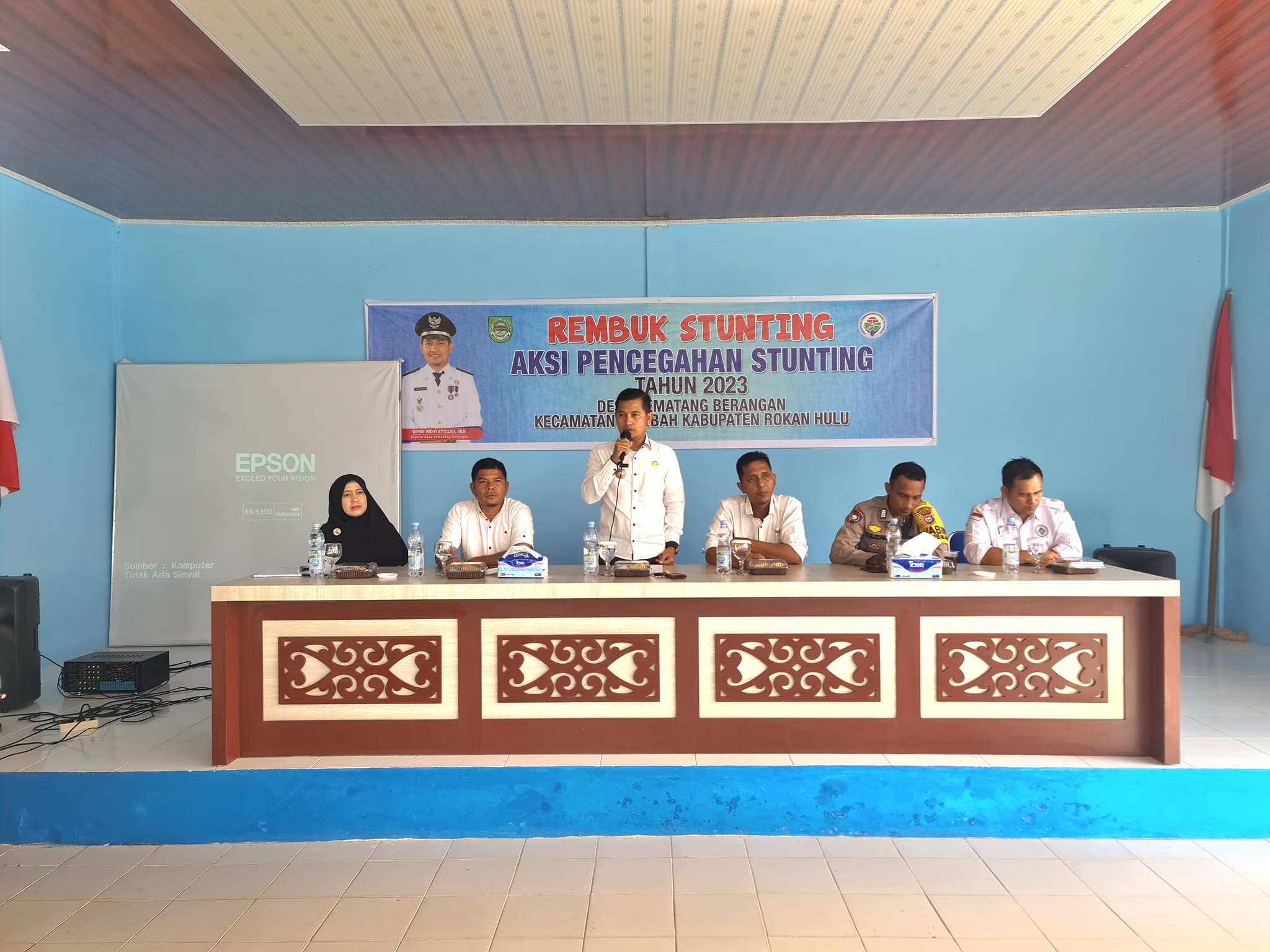 Pemerintahan Desa Pematang Berangan melaksanakan Kegiatan Rembuk Stunting dan Musyawarah Desa Vereifikasi P3KE