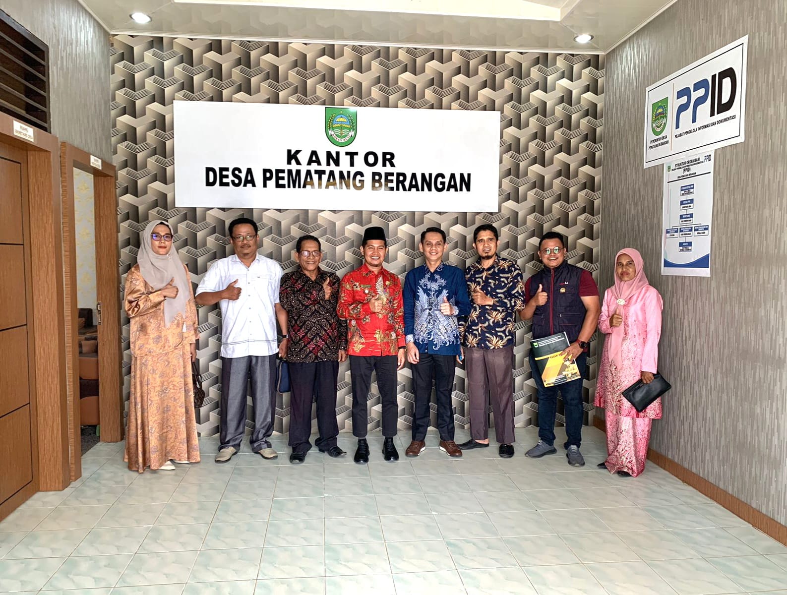Pemdes Pematang Berangan mendapat Kunjungan dari Wali Nagari III Koto Aur Malintang Padang Pariaman , Sumatera Barat