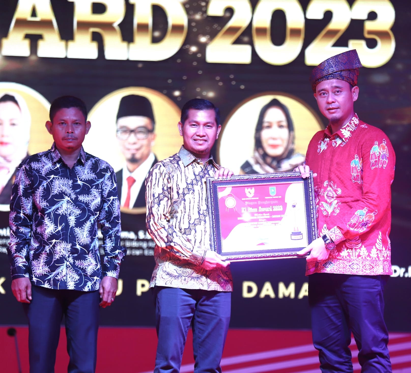 Pemerintahan Desa Pematang Berangan kembali Tuai Prestasi yaitu Meraih Penghargaan KI Awards Tahun 2023  Provinsi Riau